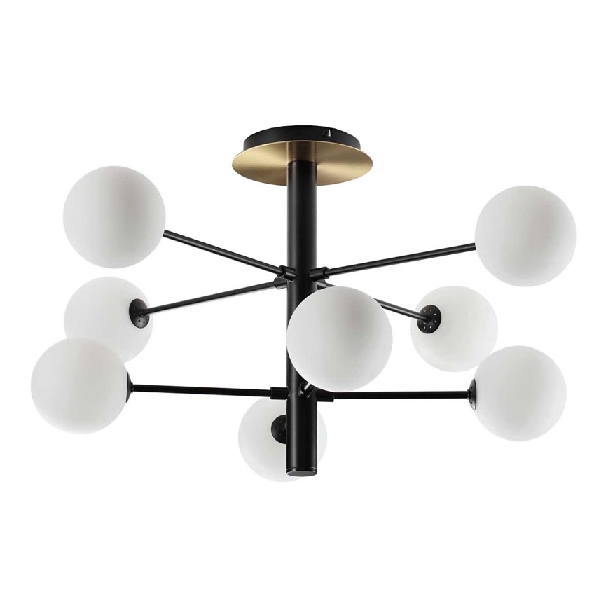Ideal Lux - Lampadario a sospensione con supporto rigido LED COSMOPOLITAN 8xG9/3W/230V diametro 64 cm nero