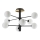Ideal Lux - Lampadario a sospensione con supporto rigido LED COSMOPOLITAN 8xG9/3W/230V diametro 64 cm nero
