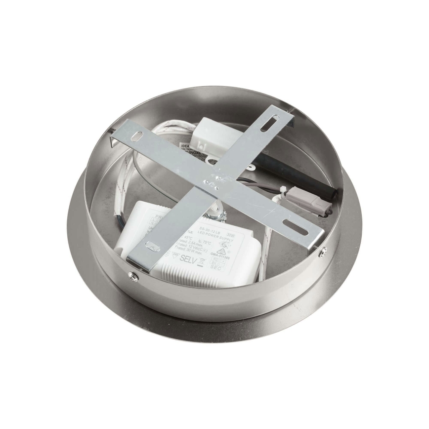 Ideal Lux - Lampadario a sospensione con supporto rigido LED EQUINOXE 12xG4/2W/230V diametro 124 cm cromo lucido/limpido