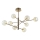 Ideal Lux - Lampadario a sospensione con supporto rigido LED EQUINOXE 8xG4/2W/230V diametro 128 cm ottone/fumé