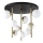 Ideal Lux - Lampadario a sospensione con supporto rigido LED PERLAGE 9xG9/3W/230V diametro 55 cm oro/bianco