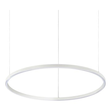 Ideal Lux - Lampadario a sospensione su cavo LED ORACLE SLIM LED/37W/230V 3000K CRI 90 Ø 70 cm bianco