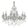 Ideal Lux - Lampadario di cristallo a sospensione con catena GIOCONDA 12xE14/40W/230V diametro 90 cm argento