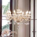 Ideal Lux - Lampadario di cristallo a sospensione con catena NEGRESCO 10xE14/28W/230V diametro 85 cm oro