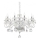 Ideal Lux - Lampadario di cristallo a sospensione con catena NEGRESCO 8xE14/28W/230V diametro 73,5 cm limpido