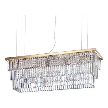 Ideal Lux - Lampadario di cristallo a sospensione MARTINEZ 8xE14/40W/230V
