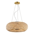 Ideal Lux - Lampadario di cristallo a sospensione PASHA 10xE14/40W/230V diametro 55 cm oro