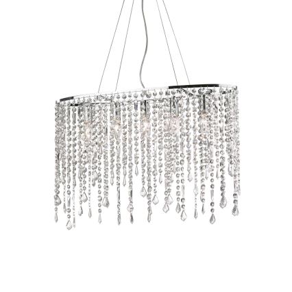 Ideal Lux - Lampadario di cristallo a sospensione RAIN 5xE14/40W/230V limpido