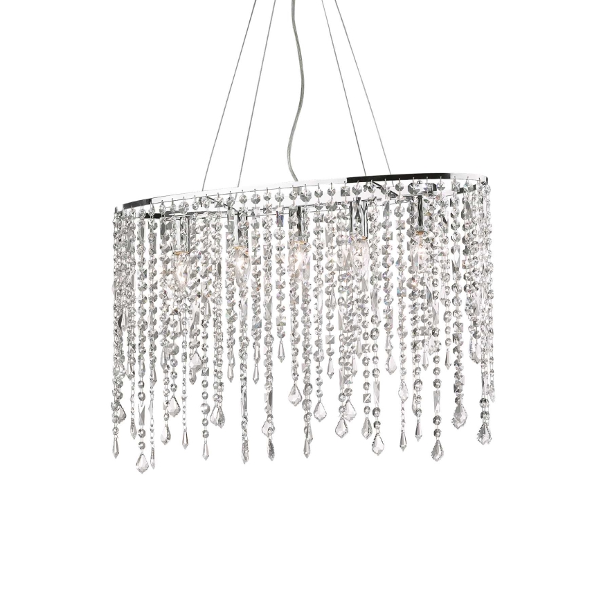 Ideal Lux - Lampadario di cristallo a sospensione RAIN 5xE14/40W/230V limpido