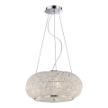 Ideal Lux - Lampadario di cristallo PASHA 10xE14/40W/230V diametro 55 cm cromo lucido