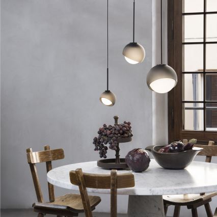 Ideal Lux - Lampadario LED a cavo BLOOM 1xG9/3W/230V diam. 11,5 cm nero