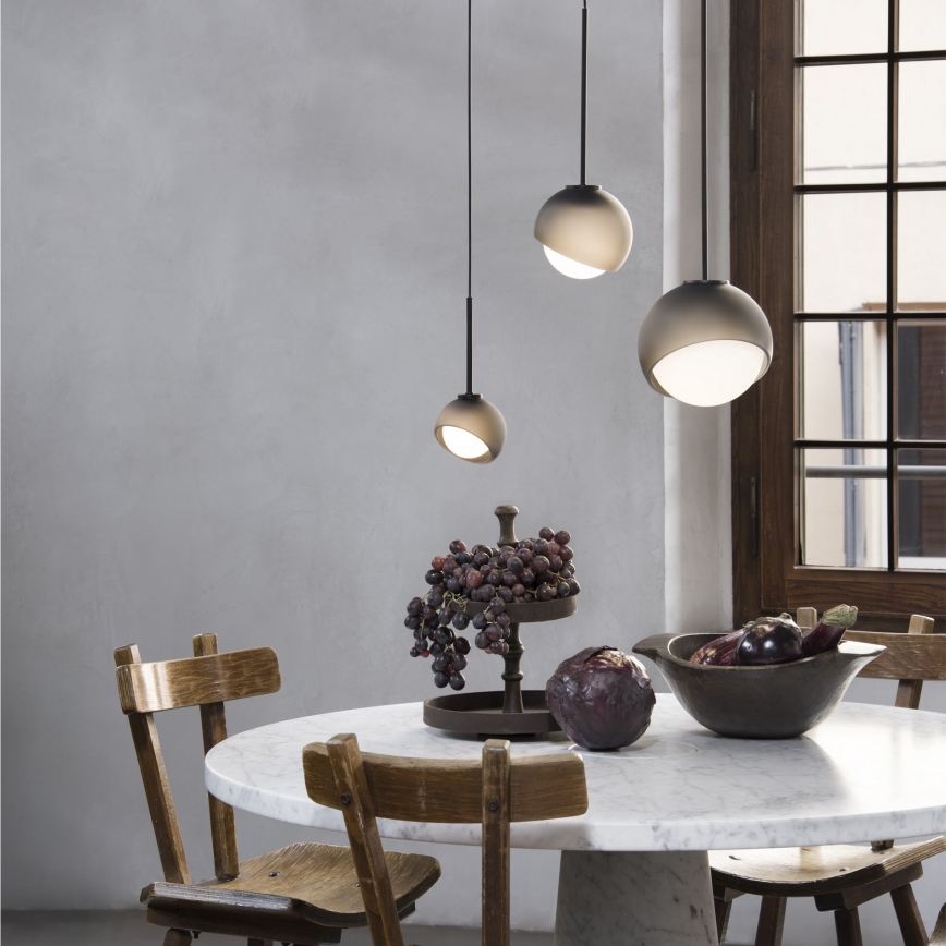 Ideal Lux - Lampadario LED a cavo BLOOM 1xG9/3W/230V diam. 11,5 cm nero