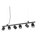 Ideal Lux - Lampadario LED a cavo DYNAMITE 6xGU10/7W/230V CRI 90 nero
