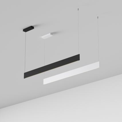 Ideal Lux - Lampadario LED a sospensione con cavo STEEL LED/24W/230V 3000K CRI 90 120 cm bianco