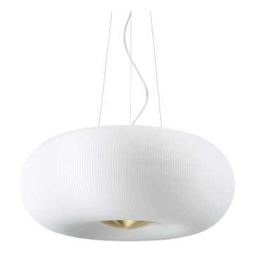 Ideal Lux - Lampadario LED a sospensione con filo ARIZONA 5xGX53/9W/230V diametro 52 cm bianco