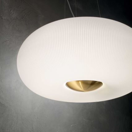 Ideal Lux - Lampadario LED a sospensione con filo ARIZONA 5xGX53/9W/230V diametro 52 cm bianco