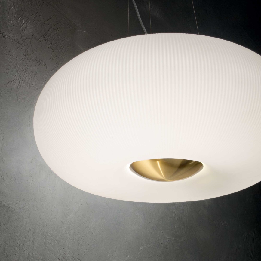 Ideal Lux - Lampadario LED a sospensione con filo ARIZONA 5xGX53/9W/230V diametro 52 cm bianco