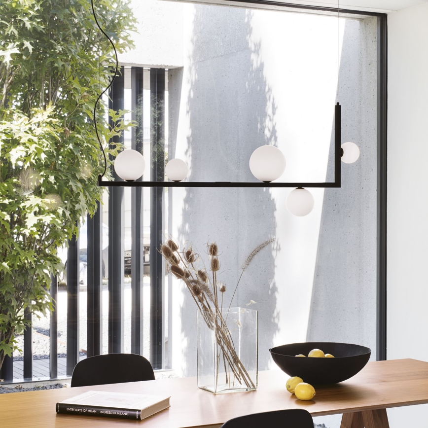 Ideal Lux - Lampadario LED a sospensione con filo BIRDS 5xG9/3W/230V nero/oro