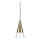 Ideal Lux - Lampadario LED a sospensione con filo CONO 1xGU10/7W/230V diametro 15 cm CRI 90 ottone