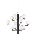 Ideal Lux - Lampadario LED a sospensione con filo COPERNICO 12xG9/3W/230V diametro 71 cm nero