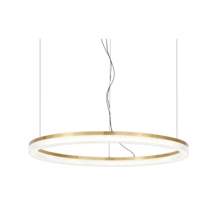 Ideal Lux - Lampadario LED a sospensione con filo CROWN LED/42W/230V 3000K diametro 80 cm CRI 90 ottone