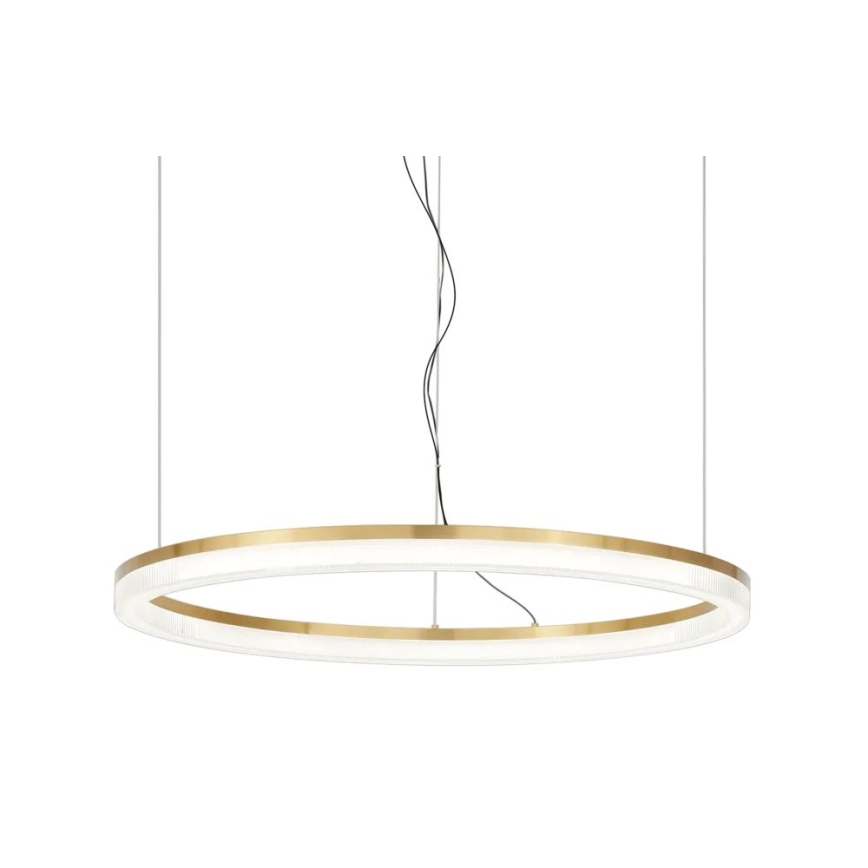 Ideal Lux - Lampadario LED a sospensione con filo CROWN LED/42W/230V 3000K diametro 80 cm CRI 90 ottone