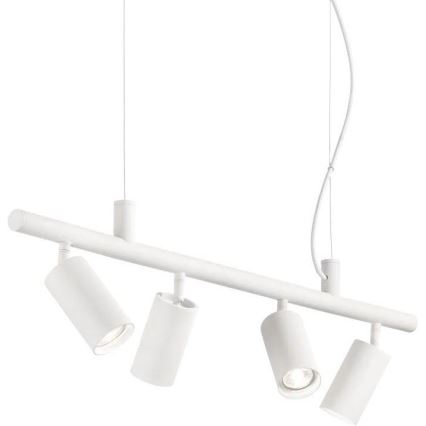 Ideal Lux - Lampadario LED a sospensione con filo DYNAMITE 4xGU10/7W/230V CRI 90 bianco