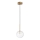 Ideal Lux - Lampadario LED a sospensione con filo EQUINOXE 1xG4/2W/230V diametro 15 cm ottone/limpido