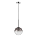 Ideal Lux - Lampadario LED a sospensione con filo EQUINOXE 1xG4/2W/230V diametro 20 cm cromo lucido/fumé