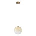 Ideal Lux - Lampadario LED a sospensione con filo EQUINOXE 1xG4/2W/230V diametro 20 cm ottone/fumé