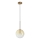 Ideal Lux - Lampadario LED a sospensione con filo EQUINOXE 1xG4/2W/230V diametro 20 cm ottone/fumé