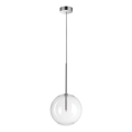 Ideal Lux - Lampadario LED a sospensione con filo EQUINOXE 1xG4/2W/230V diametro 25 cm cromo lucido/limpido