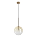 Ideal Lux - Lampadario LED a sospensione con filo EQUINOXE 1xG4/2W/230V diametro 25 cm ottone/fumé