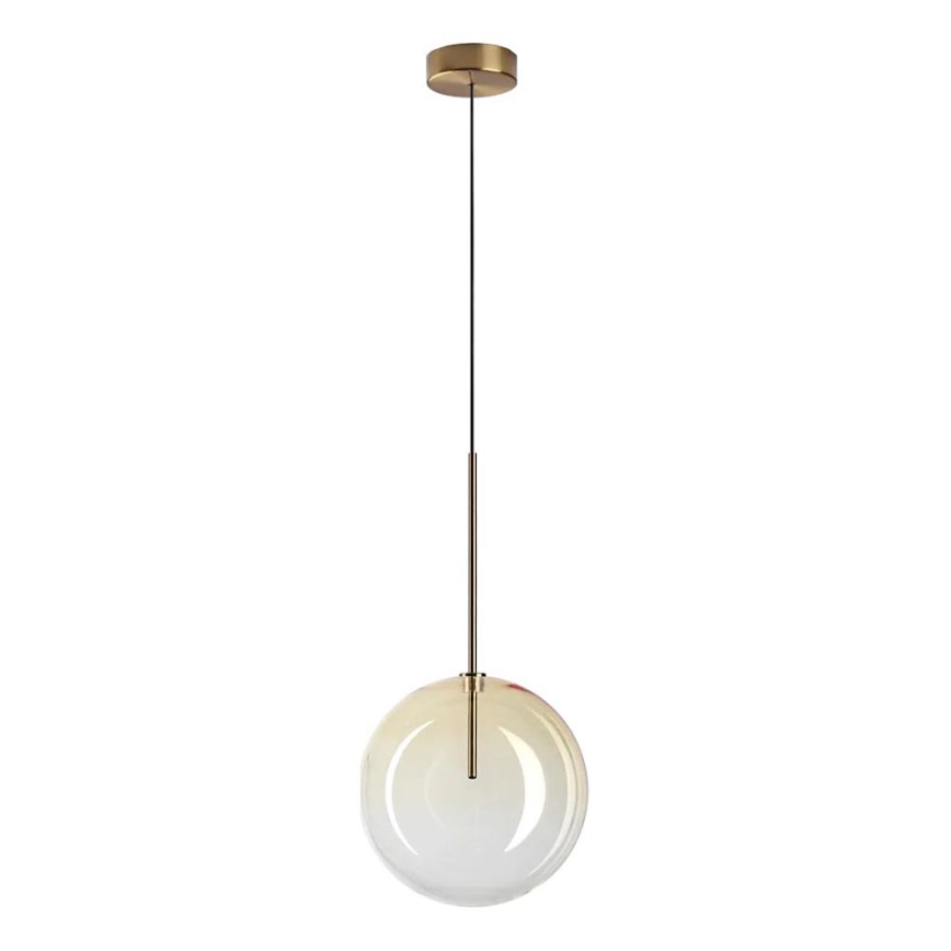 Ideal Lux - Lampadario LED a sospensione con filo EQUINOXE 1xG4/2W/230V diametro 25 cm ottone/fumé