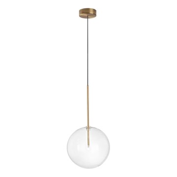 Ideal Lux - Lampadario LED a sospensione con filo EQUINOXE 1xG4/2W/230V diametro 25 cm ottone/limpido
