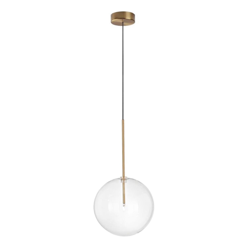 Ideal Lux - Lampadario LED a sospensione con filo EQUINOXE 1xG4/2W/230V diametro 25 cm ottone/limpido