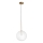 Ideal Lux - Lampadario LED a sospensione con filo EQUINOXE 1xG4/2W/230V diametro 25 cm ottone/limpido