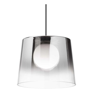 Ideal Lux - Lampadario LED a sospensione con filo FADE 1xG9/3W/230V diametro 27,3 cm grigio/fumé