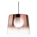 Ideal Lux - Lampadario LED a sospensione con filo FADE 1xG9/3W/230V diametro 27,3 cm rame/fumé