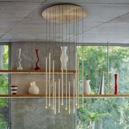 Ideal Lux - Lampadario LED a sospensione con filo FILO LED/25W/230V ottone
