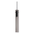 Ideal Lux - Lampadario LED a sospensione con filo FLAM LED/10W/230V diametro 6 cm CRI 90 grigio