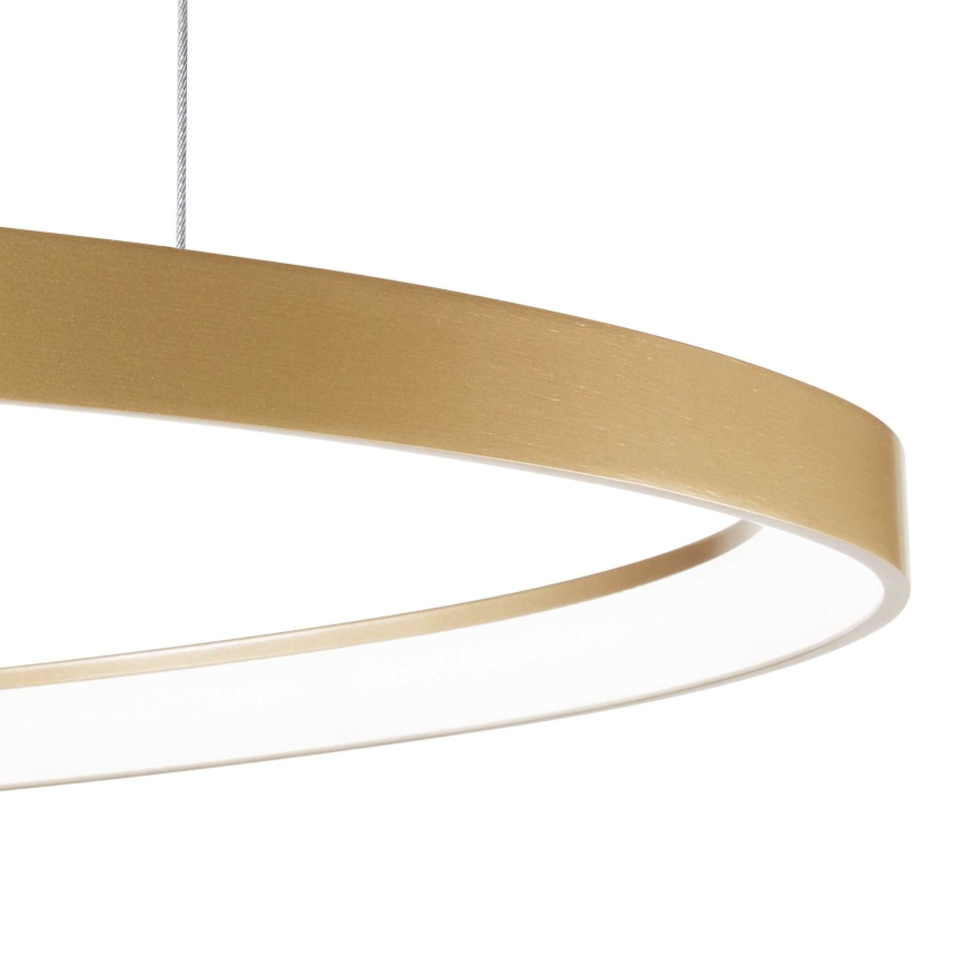 Ideal Lux - Lampadario LED a sospensione con filo GEMINI LED/48W/230V diametro 61 cm CRI 90 oro