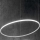 Ideal Lux - Lampadario LED a sospensione con filo HULAHOOP LED/28W/230V 3000K diametro 61 cm CRI 90 bianco