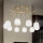 Ideal Lux - Lampadario LED a sospensione con filo KAROUSEL 10xG9/3W/230V diametro 82,5 cm ottone