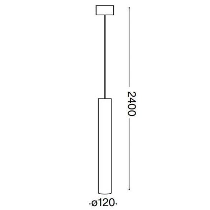 Ideal Lux - Lampadario LED a sospensione con filo LOOK 1xGU10/10W/230V nero