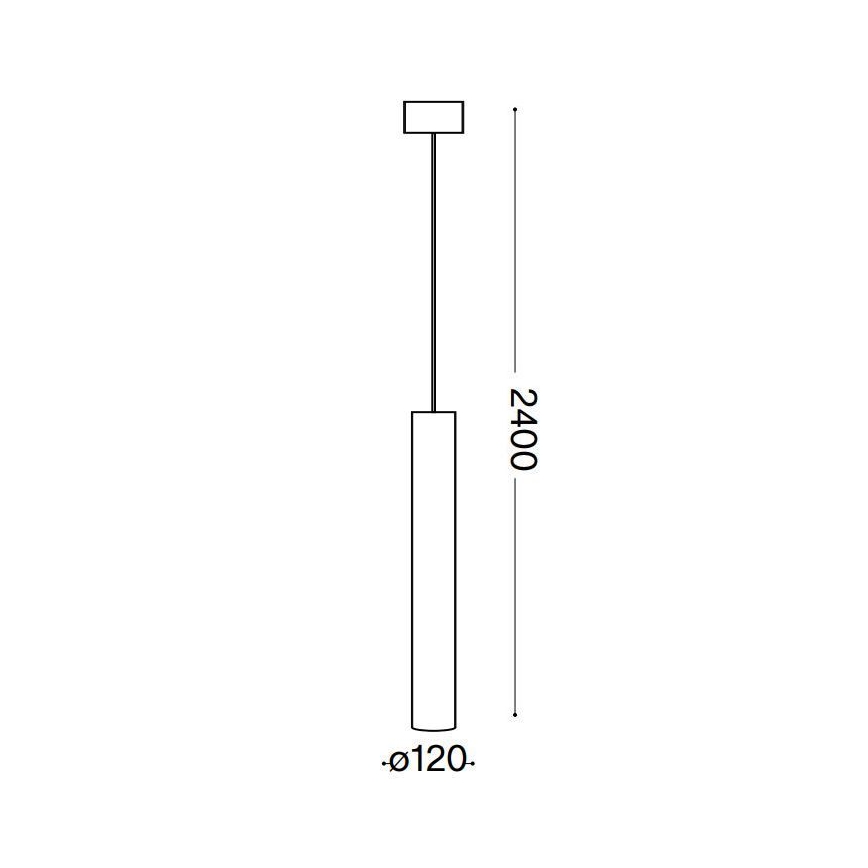 Ideal Lux - Lampadario LED a sospensione con filo LOOK 1xGU10/10W/230V nero