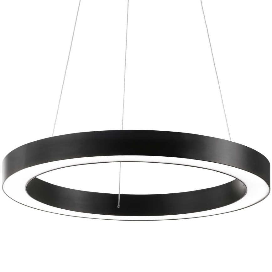 Ideal Lux - Lampadario LED a sospensione con filo ORACLE LED/35W/230V 3000K diametro 70 cm CRI 90 nero
