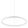 Ideal Lux - Lampadario LED a sospensione con filo ORACLE SLIM LED/29W/230V 2700K diametro 50 cm bianco