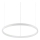 Ideal Lux - Lampadario LED a sospensione con filo ORACLE SLIM LED/32W/230V 3000K diametro 50 cm bianco