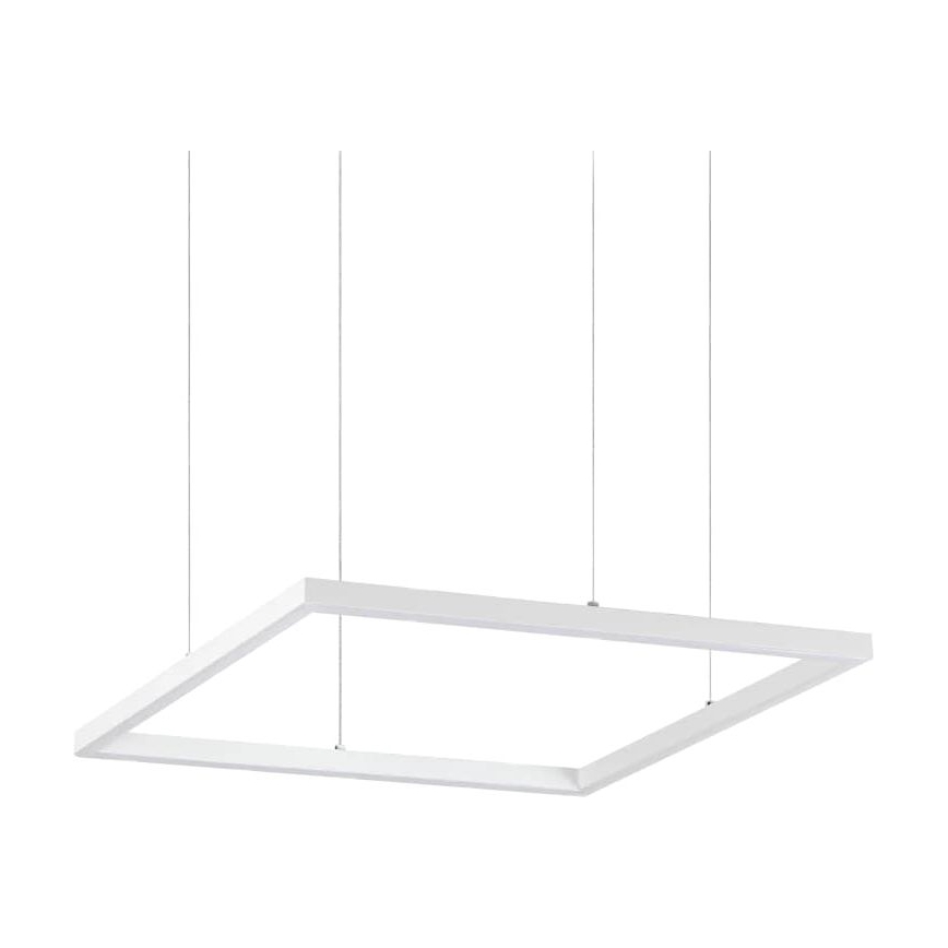 Ideal Lux - Lampadario LED a sospensione con filo ORACLE SLIM LED/33W/230V 3000K 50x50 cm bianco